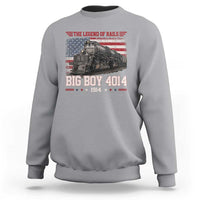 Vintage Steam Locomotive Heritage Sweatshirt The Legend of Rails American Flag