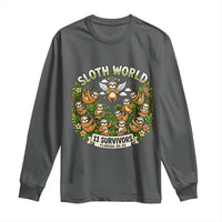 Sloth World 11 Survivors Wildlife Awareness Long Sleeve Shirt Florida Animal Rights Protest and Support