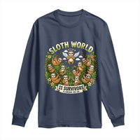 Sloth World 11 Survivors Wildlife Awareness Long Sleeve Shirt Florida Animal Rights Protest and Support