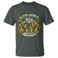 Sloth World 11 Survivors Wildlife Awareness T Shirt Florida Animal Rights Protest and Support