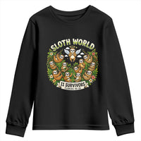 Sloth World 11 Survivors Wildlife Awareness Youth Sweatshirt Florida Animal Rights Protest and Support