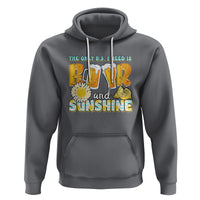 Funny Drinking Hoodie The Only B.S. I Need Is Beer And Sunshine Lover - Wonder Print Shop