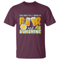 Funny Drinking T Shirt The Only B.S. I Need Is Beer And Sunshine Lover - Wonder Print Shop