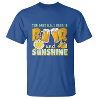 Funny Drinking T Shirt The Only B.S. I Need Is Beer And Sunshine Lover - Wonder Print Shop