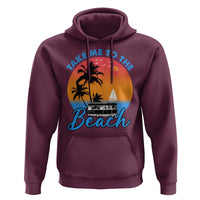 Summer Vibe Hoodie Retro Sunset Take Me To The Beach - Wonder Print Shop