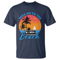 Summer Vibe T Shirt Retro Sunset Take Me To The Beach - Wonder Print Shop