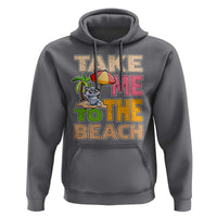 Summer Vibe Funny Cat Hoodie Take Me To The Beach - Wonder Print Shop