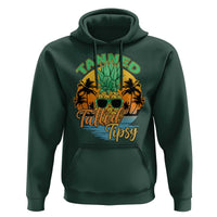 Summer Vibe Hoodie Tanned Tatted Tipsy Funny Pineapple Retro Sunset - Wonder Print Shop