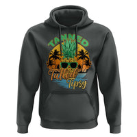 Summer Vibe Hoodie Tanned Tatted Tipsy Funny Pineapple Retro Sunset - Wonder Print Shop
