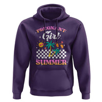 Pregnant Girl Summer Hoodie Funny Baby Announcement Retro Vintage - Wonder Print Shop