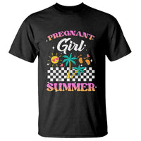 Pregnant Girl Summer T Shirt Funny Baby Announcement Retro Vintage - Wonder Print Shop