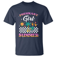 Pregnant Girl Summer T Shirt Funny Baby Announcement Retro Vintage - Wonder Print Shop