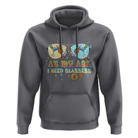 Funny Drinking Hoodie At My Age I Need Glasses Retro Vinatge - Wonder Print Shop