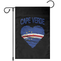 Cape Verde Scribble Flag Heart National Pride Garden Flag Cabo Verde Love