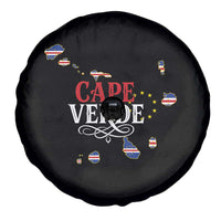 Cabo Verde Islands Flag Map Spare Tire Cover Cape Verde Vintage Pride