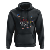 Cabo Verde Islands Flag Map Hoodie Cape Verde Vintage Pride