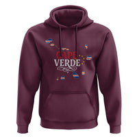 Cabo Verde Islands Flag Map Hoodie Cape Verde Vintage Pride
