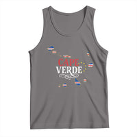 Cabo Verde Islands Flag Map Tank Top Cape Verde Vintage Pride
