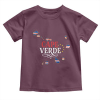 Cabo Verde Islands Flag Map Toddler T Shirt Cape Verde Vintage Pride