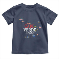 Cabo Verde Islands Flag Map Toddler T Shirt Cape Verde Vintage Pride