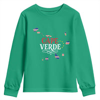 Cabo Verde Islands Flag Map Youth Sweatshirt Cape Verde Vintage Pride