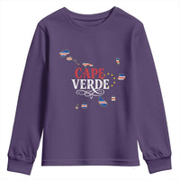 Cabo Verde Islands Flag Map Youth Sweatshirt Cape Verde Vintage Pride