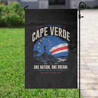 Cape Verde Small Islands Big Hearts Pride Garden Flag Cabo Verde One Nation One Dream Distressed Flag