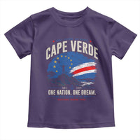 Cape Verde Small Islands Big Hearts Pride Toddler T Shirt Cabo Verde One Nation One Dream Distressed Flag