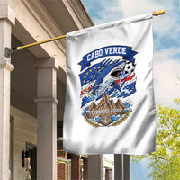Cabo Verde Tubarões Azuis Soccer Pride Garden Flag Cape Verde Blue Sharks Football Fans
