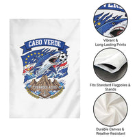 Cabo Verde Tubarões Azuis Soccer Pride Garden Flag Cape Verde Blue Sharks Football Fans