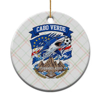 Cabo Verde Tubarões Azuis Soccer Pride Ceramic Ornament Cape Verde Blue Sharks Football Fans