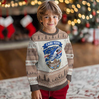 Cabo Verde Tubarões Azuis Soccer Pride Ugly Christmas Sweater Cape Verde Blue Sharks Football Fans