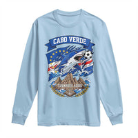 Cabo Verde Tubarões Azuis Soccer Pride Long Sleeve Shirt Cape Verde Blue Sharks Football Fans