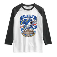 Cabo Verde Tubarões Azuis Soccer Pride Raglan Shirt Cape Verde Blue Sharks Football Fans