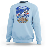 Cabo Verde Tubarões Azuis Soccer Pride Sweatshirt Cape Verde Blue Sharks Football Fans