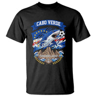 Cabo Verde Tubarões Azuis Soccer Pride T Shirt Cape Verde Blue Sharks Football Fans