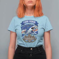 Cabo Verde Tubarões Azuis Soccer Pride T Shirt For Women Cape Verde Blue Sharks Football Fans