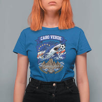 Cabo Verde Tubarões Azuis Soccer Pride T Shirt For Women Cape Verde Blue Sharks Football Fans