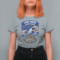 Cabo Verde Tubarões Azuis Soccer Pride T Shirt For Women Cape Verde Blue Sharks Football Fans