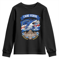 Cabo Verde Tubarões Azuis Soccer Pride Youth Sweatshirt Cape Verde Blue Sharks Football Fans