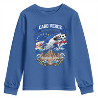 Cabo Verde Tubarões Azuis Soccer Pride Youth Sweatshirt Cape Verde Blue Sharks Football Fans