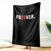 Classic Baseball Jersey Number 23 Throw Blanket Fo23ever #23 Vintage Sports Fan - Wonder Print Shop