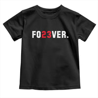 Classic Baseball Jersey Number 23 Toddler T Shirt Fo23ever #23 Vintage Sports Fan - Wonder Print Shop