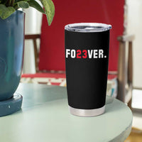 Classic Baseball Jersey Number 23 Tumbler Cup Fo23ever #23 Vintage Sports Fan - Wonder Print Shop