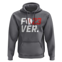 Classic Baseball Jersey Number 23 Hoodie Fo23ever #23 Ball Sports Fan - Wonder Print Shop