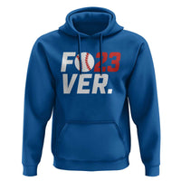 Classic Baseball Jersey Number 23 Hoodie Fo23ever #23 Ball Sports Fan - Wonder Print Shop