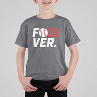 Classic Baseball Jersey Number 23 T Shirt For Kid Fo23ever #23 Ball Sports Fan - Wonder Print Shop