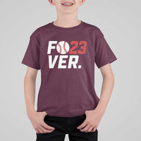 Classic Baseball Jersey Number 23 T Shirt For Kid Fo23ever #23 Ball Sports Fan - Wonder Print Shop