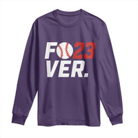 Classic Baseball Jersey Number 23 Long Sleeve Shirt Fo23ever #23 Ball Sports Fan - Wonder Print Shop