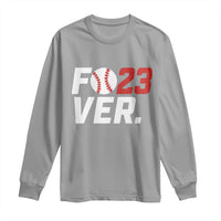 Classic Baseball Jersey Number 23 Long Sleeve Shirt Fo23ever #23 Ball Sports Fan - Wonder Print Shop